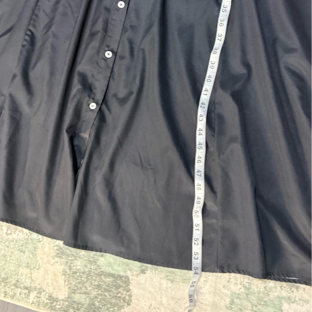 Black Crow Print Button Front Dress XXL - Picture 7 of 9